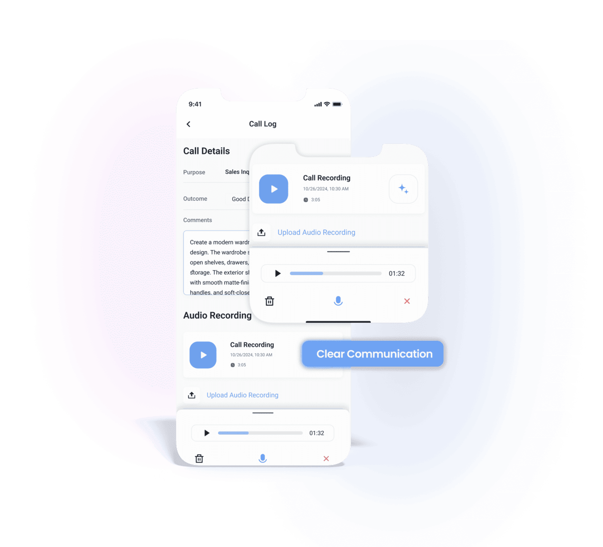 Project management mobile app for IntoAEC showing team dashboards, task progress, and real-time schedule updates for construction projects.