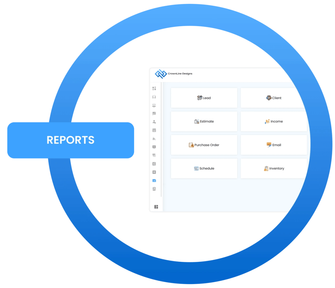 Smart financial reporting software for construction and architecture projects showing profit and loss statements, monthly and annual reports, and project cost tracking.